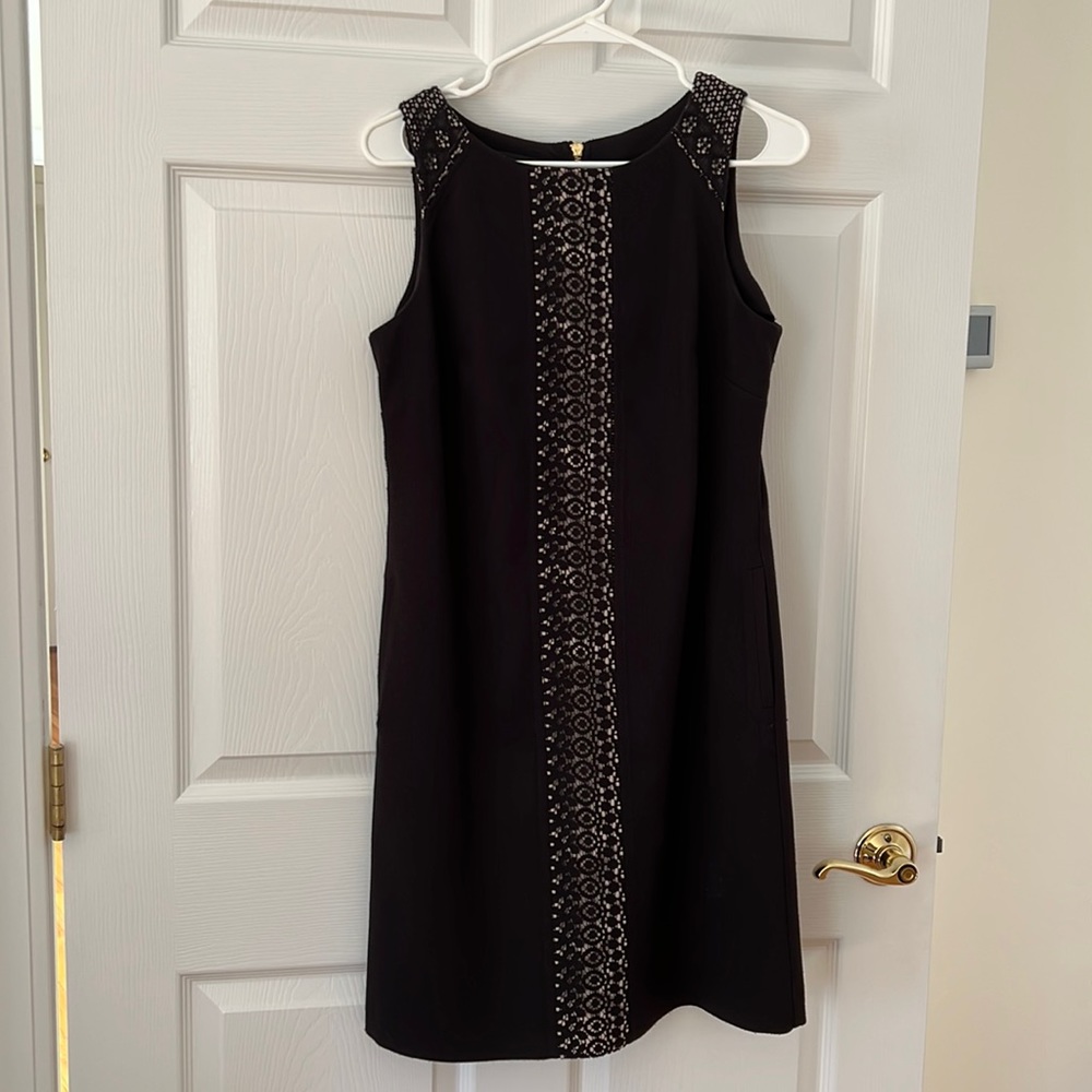 Black summer shift dress